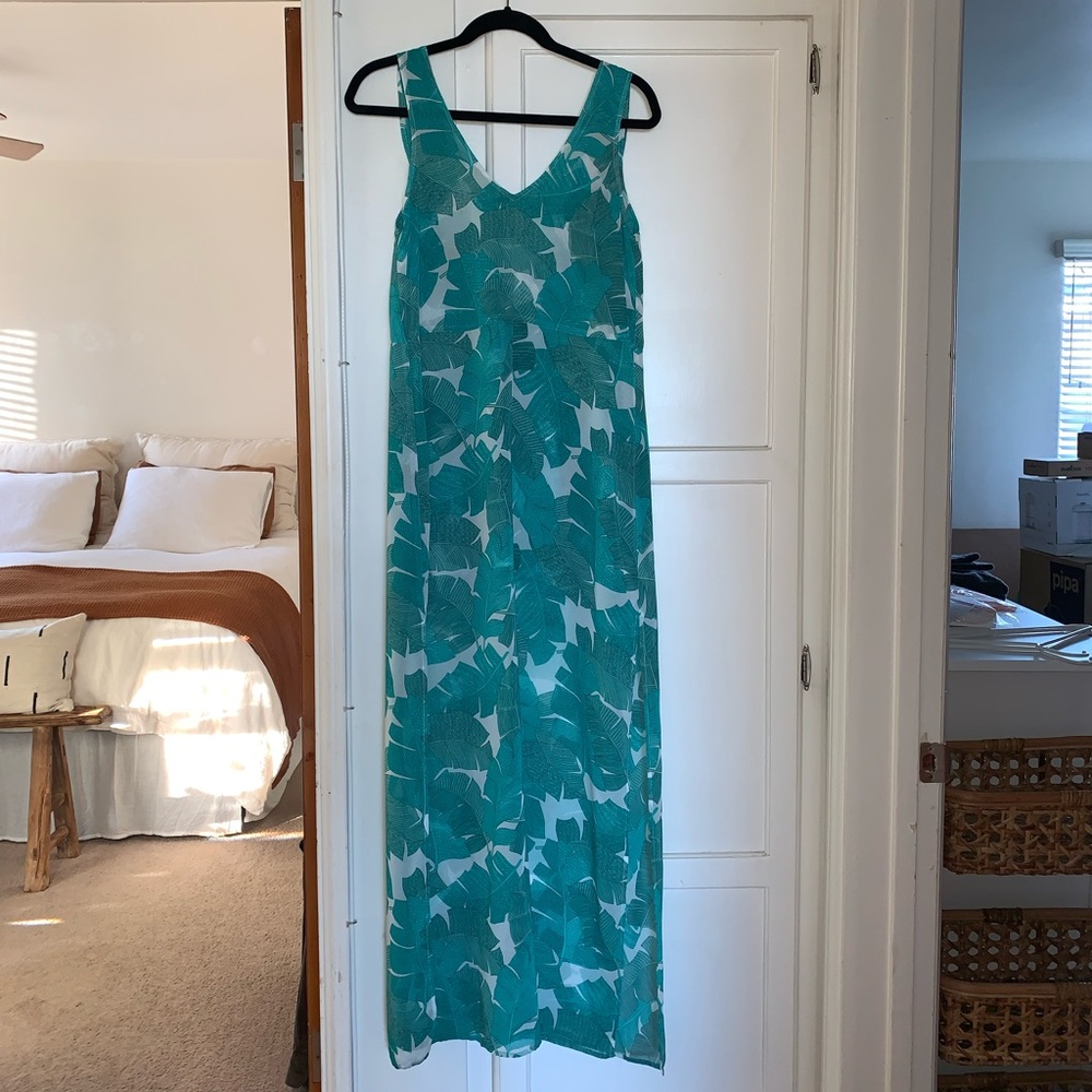 Show Me Your Mumu Maxi Dress - Green Palm